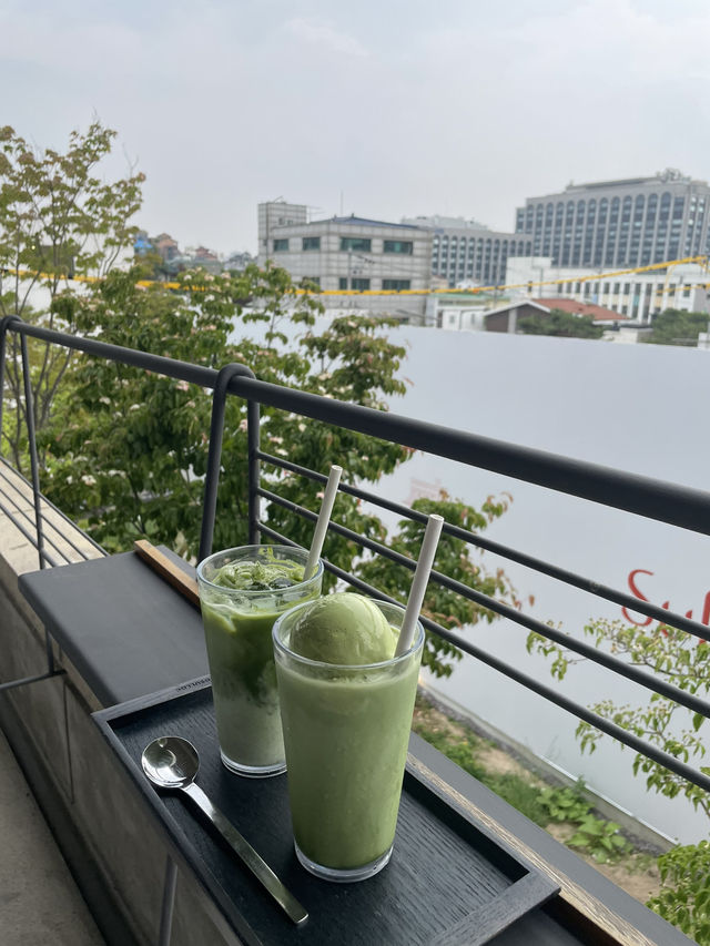 【🇰🇷安国】広々モダンカフェ🌿Osulloc Tea House🍵