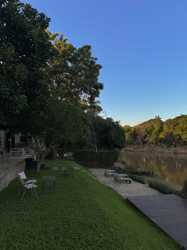 ร้านกาแฟมู้ดดี ริมแม่น้ำปิง เชียงใหม่ ☕️🌳