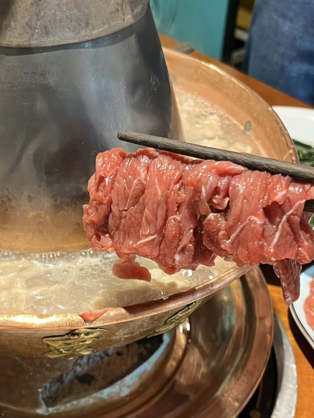 珠海也能吃到正宗的北京涮肉  💕 炭火銅爐的火鍋-東來順p