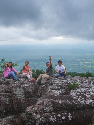 Phu Hin Rong Kla during the rainy season
