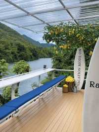 Raft Dara Cafe คาเฟ่ริมน้ำศรีสวัสดิ์ กาญจนบุรี 