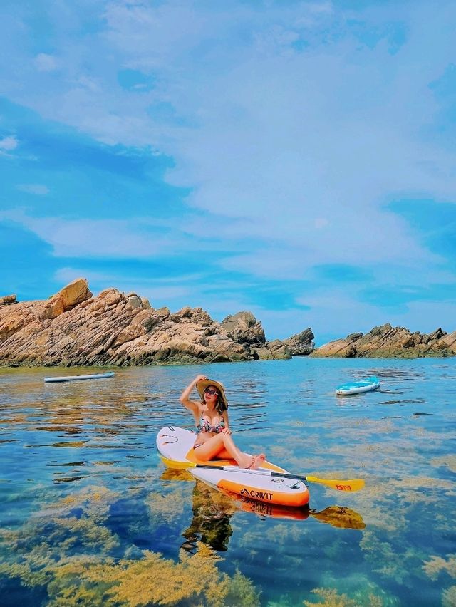 推介 越南歸仁市 的 Lang Chai Nhon Hai 小漁村 海灘非常之美麗 海水 清澈見底 可以看見珊瑚 