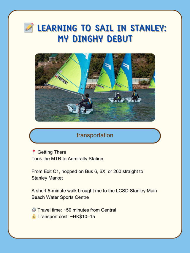 📝 Learning to Sail in Stanley: My Dinghy Debut
