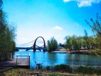 鶴鳴湖公園週末打卡放鬆首選
