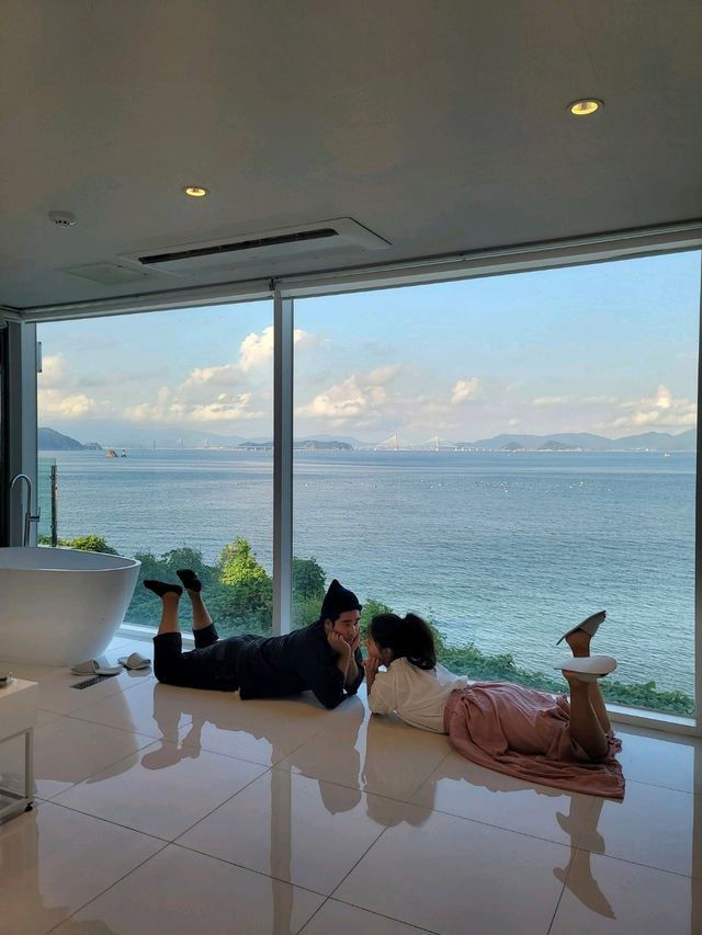 통창 오션뷰가 아름다운 힐링 거제풀빌라💙
