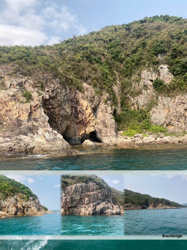香港出海看岩石