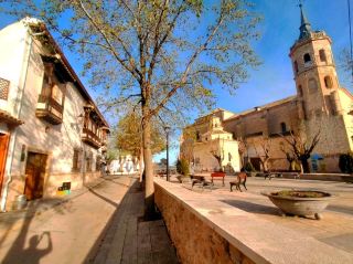 This typical La Mancha village is listed as a cultural heritage site because of its unique main square.
