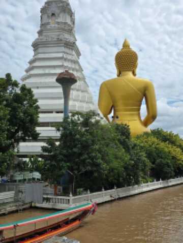 태국 방콕 왓 빡남 파씨 짜런Wat Pak Nam