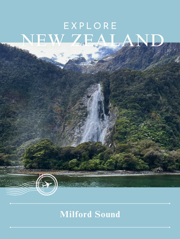 NZ】🌧✨圧倒的スケールの滝に包まれる ミルフォードサウンドの迫力を