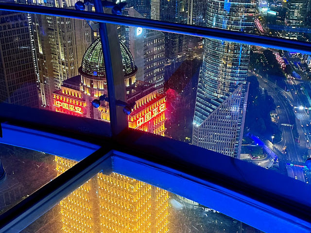 The view from the Oriental Pearl Radio & Television Tower 🏙️🗼🌊 The view from the Oriental Pearl Radio & Television Tower 🏙️🗼🌊