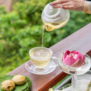 一邊欣賞海景一邊品茶✨🩷