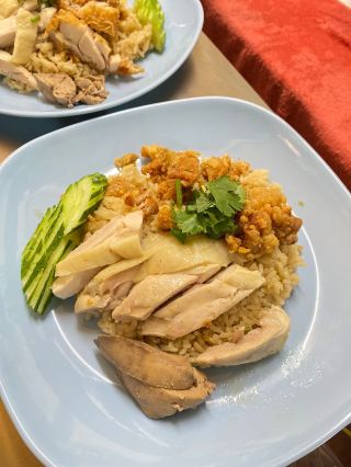 Задание Аоф: Суп из свиной крови и хайнаньский куриный рис.