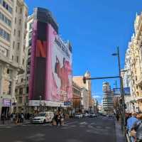 The main shopping street in Madrid 