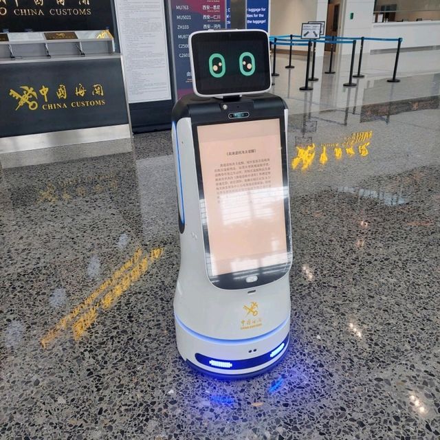 Xi'an airport is an elegant, new airport.