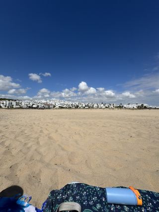 Beautiful Saturday at a Beach in Cadiz, Spain