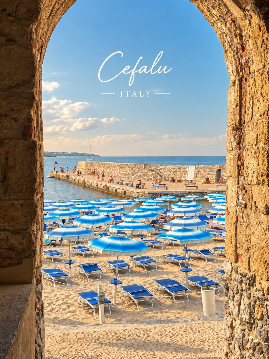 CEFALÙ, SICILY 🇮🇹 — BEACH VIEWS AND THE BEST SANDWICH STOP 🥪✨