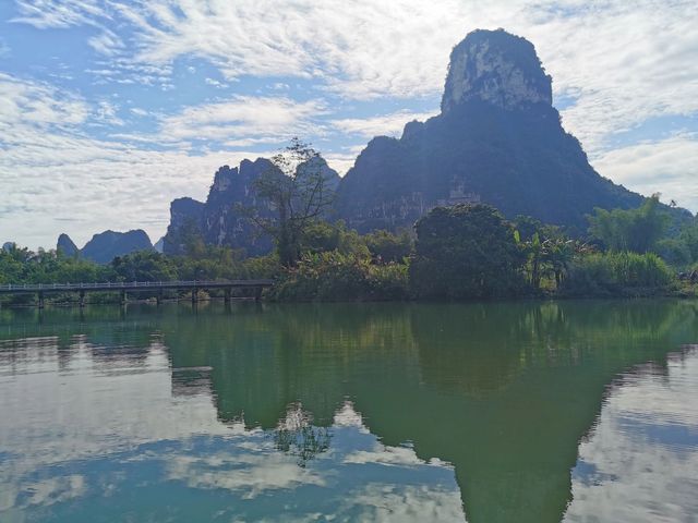 明仕田園||美麗的山水田園風光