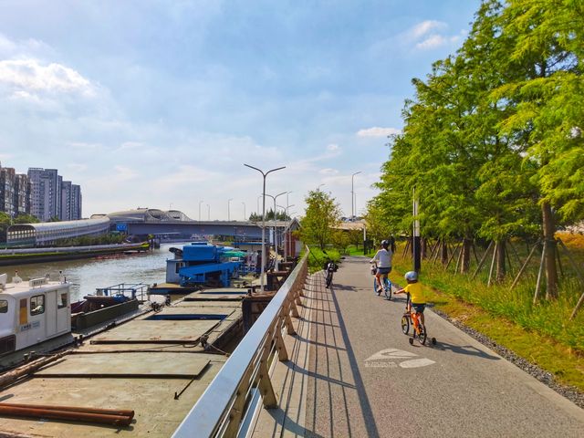 蘇州河畔風景如畫的公園