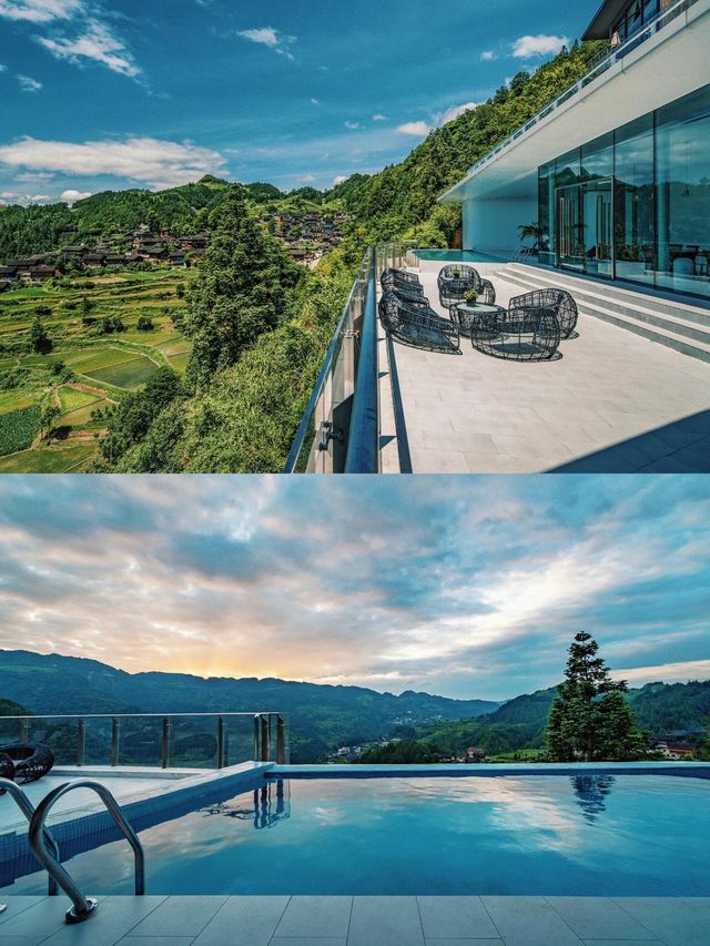 西江旅遊｜梯田苗寨觀景｜龍塘山房｜