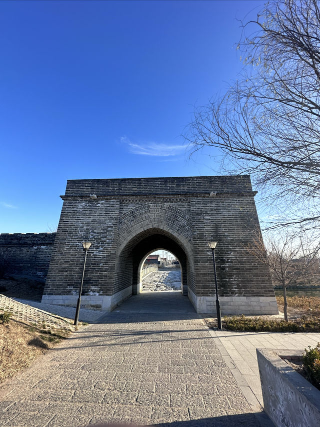 京杭大運河的起點｜張家灣城牆遺跡。