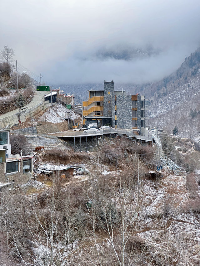 山頂的爐火燃盡高原寒意‧星山月影民宿