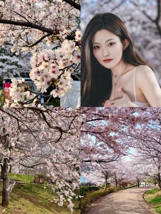 I could take photos of cherry blossoms in Tokyo 5, 6, 7, 8 times!