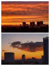 北京晚霞美景全記錄：夕陽餘暉下的浪漫時刻
