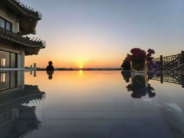 在天安門逸扉露台，追一場jue美日落晚霞