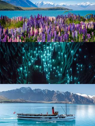 3 South Island Routes for New Zealand Travel! Blue Line, Green Line, Red Line