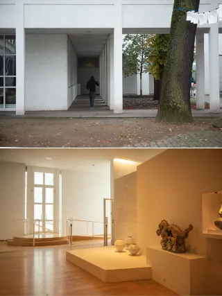 Obsessed with white, Meier at the Museum Angewandte Kunst in Germany