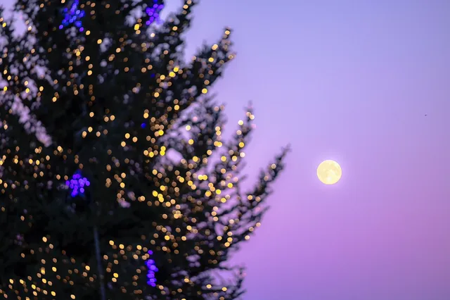 冰島下午三點｜日落與滿月