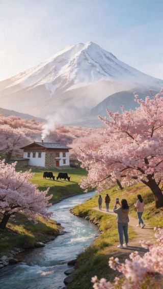 림즈·설산 아래 복숭아꽃 비경｜초봄 여행 가이드