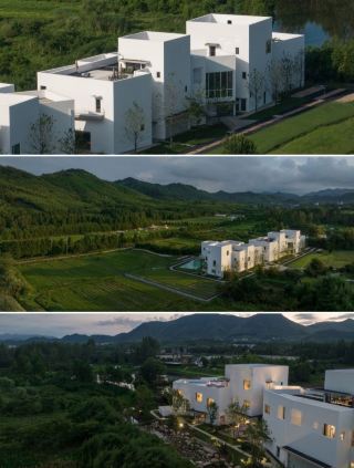アート感あふれる白い家の集落に泊まる 西坡・労嶺良室