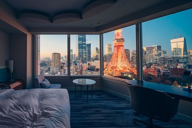 お部屋やバスルームから 東京タワーを楽しむ