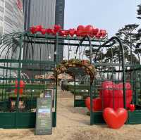 겨울한정 평화로운 샤롯데가든 회전목마🎠
