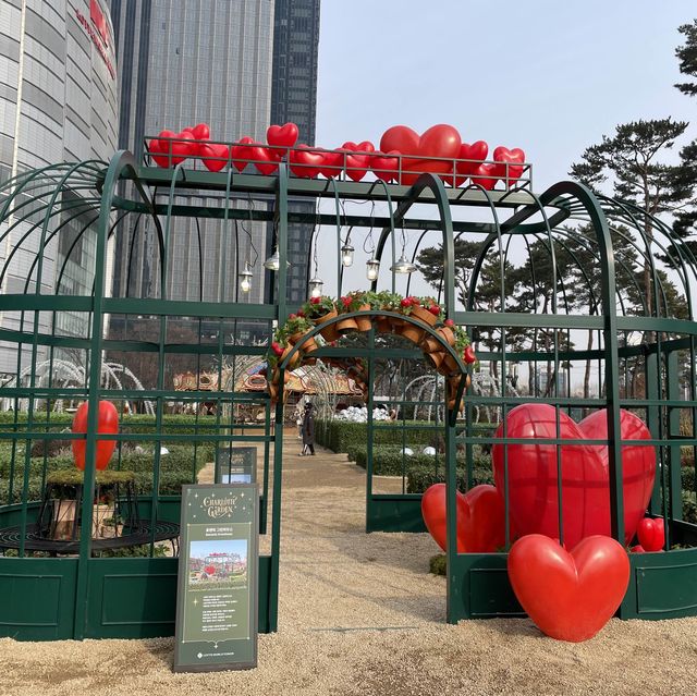 겨울한정 평화로운 샤롯데가든 회전목마🎠