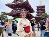 淺草寺、雷門和服體驗，Golden Week人真的好多