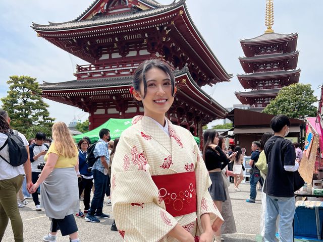 淺草寺、雷門和服體驗，Golden Week人真的好多
