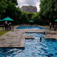 Hotel Sigiriya with beautiful views of the Lion Rock