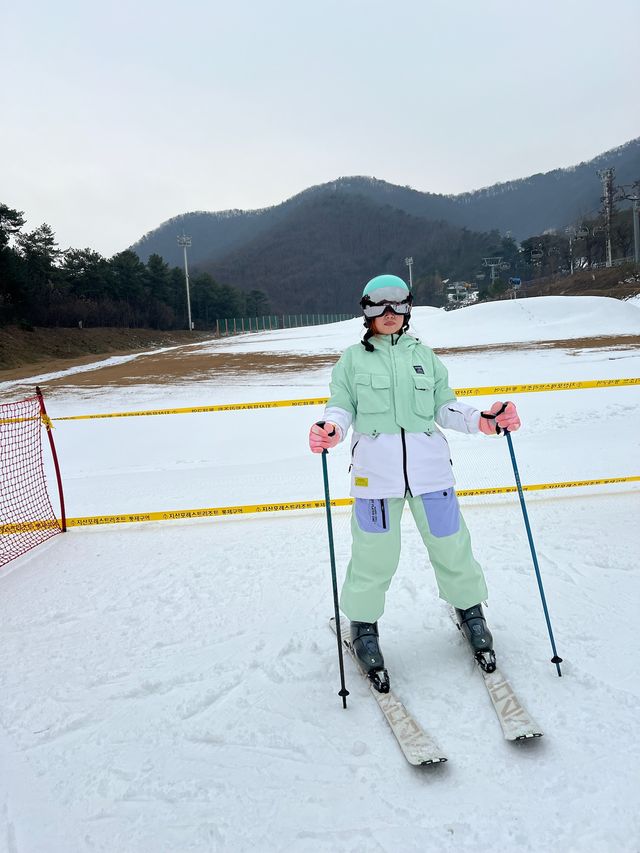 韓國芝山滑雪場一日體驗