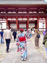 เช่าชุดกิโมโนถ่ายรูปกับซากุระ @Nara Park