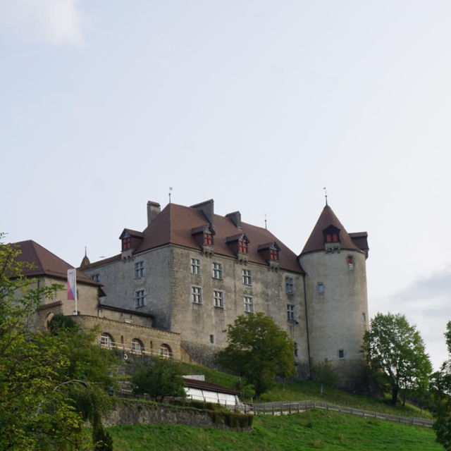 Visiting the town of Gruyeres