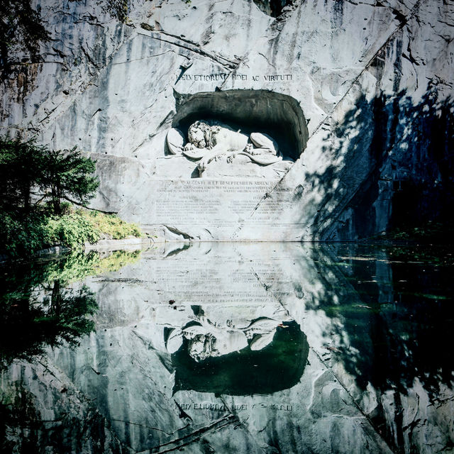 The sleeping lion in Lucerne,Switzerland 