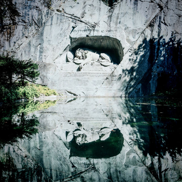 The sleeping lion in Lucerne,Switzerland 