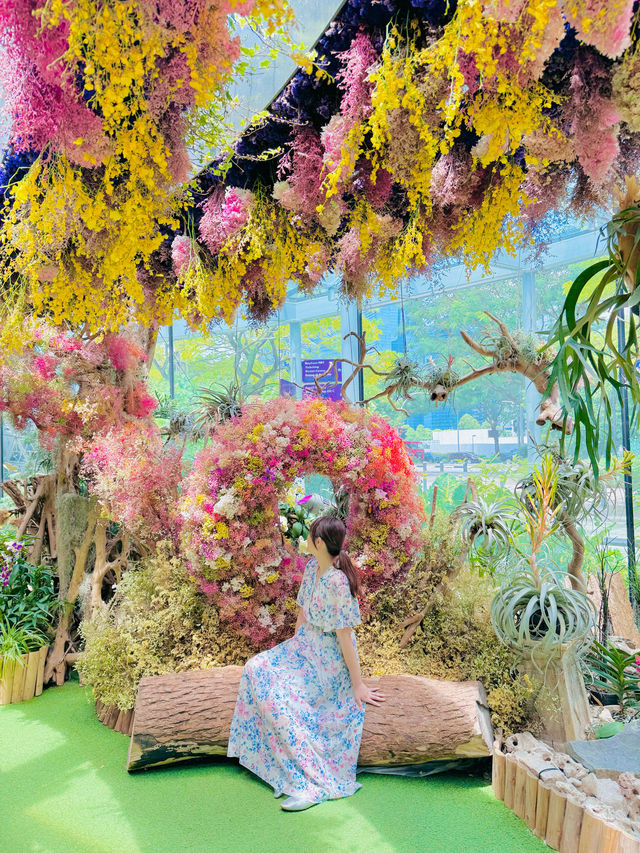【シンガポール】ガーデンズ・バイ・ザ・ベイに行くなら合わせて行きたい！お花に囲まれた可愛い映えスポット