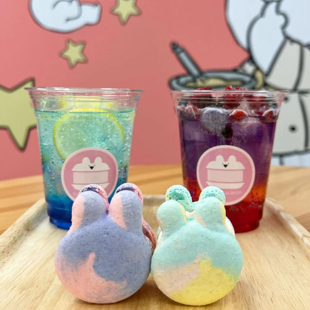 【福岡カフェ】かわいいうさぎの形のトゥンカロン