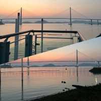 【韓國】天空步道Mokpo Skywalk，需穿鞋套