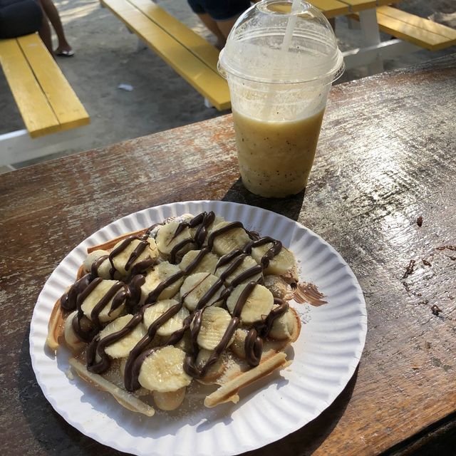 요가 후 즐기는 여유로운 아침