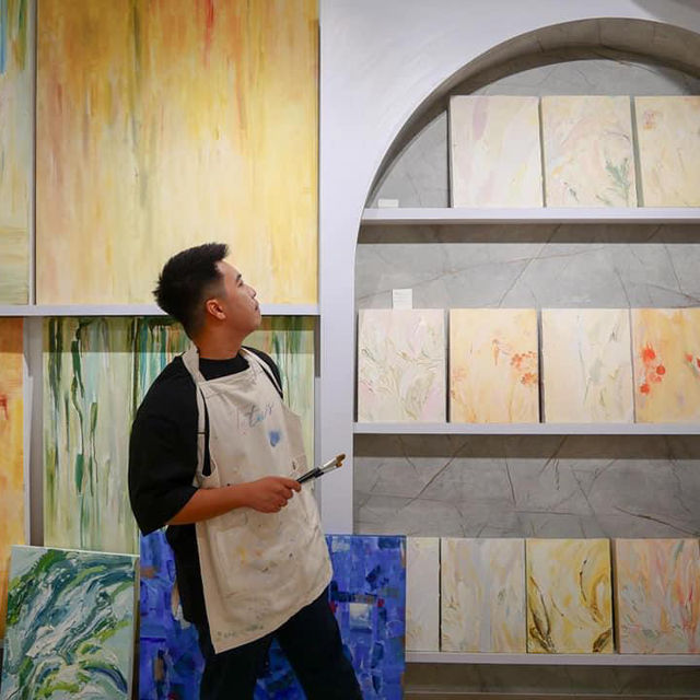 ไปวาดรูปฮีลใจกับคลาส Acrylic Painting Class 🎈🧡