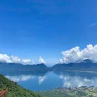 Panoramic view of Maninjau Lake